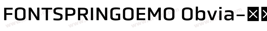 FONTSPRINGOEMO Obvia字体转换